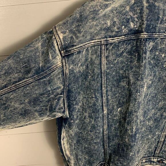 Vintages Calvin Klein denim acid washed trucker jacket mens size large - Picture 13 of 15